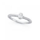 Silver-Bezel-Oval-Cubic-Zirconia-Twist-Friendship-Ring Sale