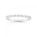 Silver-9-White-Round-Cubic-Zirconia-Stacker-Ring Sale