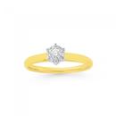9ct-Gold-Diamond-Cluster-Ring Sale