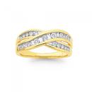 9ct-Diamond-Crossover-Dress-Ring Sale