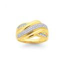 9ct-Diamond-Wide-Crossover-Dress-Ring Sale