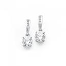 Sterling-Silver-Channel-Set-Cubic-Zirconia-Drop-Earrings Sale