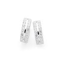 Sterling-Silver-10mm-Cubic-Zirconia-Huggie-Earrings Sale