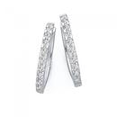 Sterling-Silver-15mm-Cubic-Zirconia-Hoop-Earrings Sale