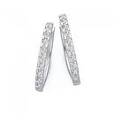 Sterling-Silver-15mm-Cubic-Zirconia-Hoop-Earrings Sale