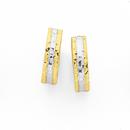 9ct-Two-Tone-Huggie-Earrings Sale