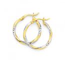 9ct-Two-Tone-15mm-Ribbon-Twist-Hoop-Earrings Sale