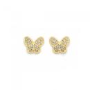 9ct-Gold-Filigree-Butterfly-Stud-Earrings Sale