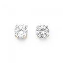 9ct-Cubic-Zirconia-Round-Stud-Earrings Sale