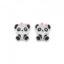 Silver-Enamel-Polly-Panda-Stud-Earrings Sale