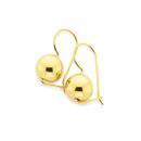 9ct-10mm-Euroball-Earrings Sale