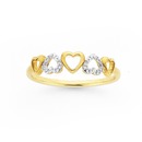 9ct-Diamond-5-Open-Heart-Band Sale