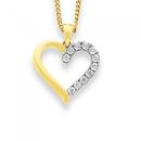 9ct-Gold-Diamond-Open-Heart-Pendant Sale