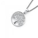 9ct-White-Gold-Diamond-Tree-of-Life-in-Circle-Pendant Sale