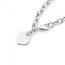 Sterling-Silver-Heart-Charm-Cable-Bracelet Sale