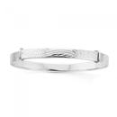 Sterling-Silver-4x40mm-Engraved-Childrens-Expander-Bangle Sale