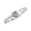Silver-You-Are-My-Angel-Bangle Sale