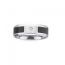 Stainless-Steel-Cubic-Zirconia-and-Black-Line-Gents-Ring Sale