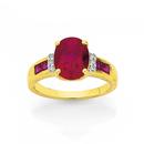 9ct-Created-Ruby-Diamond-Dress-Ring Sale