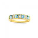 9ct-Gold-Blue-Topaz-Diamond-Ring Sale