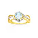 9ct-Aquamarine-Diamond-Dress-Ring Sale