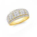 9ct-Gold-Diamond-Wide-Dress-Band Sale