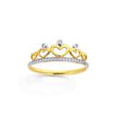 9ct-Diamond-Heart-Crown-Dress-Ring Sale