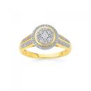 9ct-Diamond-Round-Cluster-Ring Sale