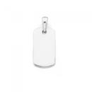 Sterling-Silver-Mini-Plain-Dog-Tag-Pendant Sale