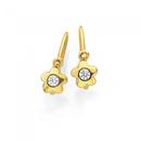 9ct-Kids-White-Cubic-Zirconia-Earrings Sale