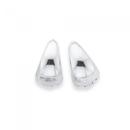 Silver-10mm-Tappered-Huggie-Earrings Sale