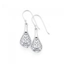 Silver-Scroll-Filigree-Bomber-Drop-Earrings Sale