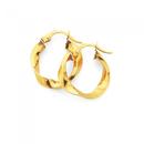 9ct-Gold-Ribbon-Twist-Hoops-10mm Sale