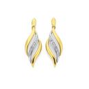 9ct-Diamond-Swirl-Drop-Stud-Earrings Sale