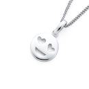 Silver-In-Love-Emoji-Pendant Sale