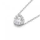 Sterling-Silver-Small-Heart-Cubic-Zirconia-Cluster-Pendant Sale
