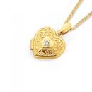 9ct-Gold-12mm-Diamond-set-Filigree-Heart-Locket Sale