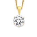 9ct-Round-Cubic-Zirconia-Pendant Sale