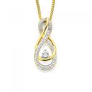 9ct-Diamond-Infinity-Pendant Sale