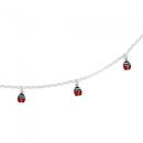 Silver-Enamel-Ladybird-Charm-Bracelet Sale