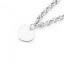 Silver-19cm-Heart-Disc-Belcher-Bracelet-Made-In-Italy Sale