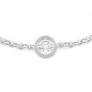 Silver-Cubic-Zirconia-Tree-Of-Life-Bracelet Sale