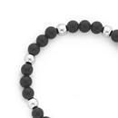 Black-Agate-Silver-Plate-Haematite-Ball-Bracelet Sale