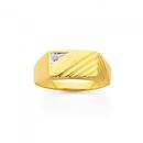 9ct-Two-Tone-Gold-Diamond-Set-Mens-Rings Sale