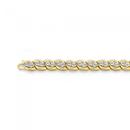 9ct-Gold-Diamond-Marquise-Link-Bracelet Sale