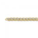 9ct-Gold-Diamond-Marquise-Link-Bracelet Sale