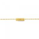 9ct-Gold-25cm-Seven-Lucky-Rings-Anklet Sale