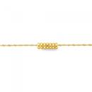 9ct-Gold-25cm-Seven-Lucky-Rings-Anklet Sale