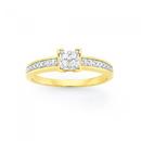 9ct-Gold-Diamond-Square-Ring Sale