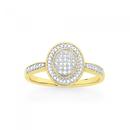 9ct-Gold-Diamond-Oval-Dress-Ring Sale